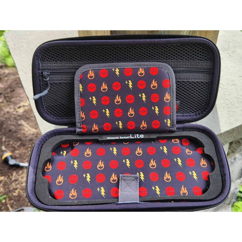 Pokemon Nintendo Switch Lite Case Charizard Pikachu Hard Shell Travel‎ Bag